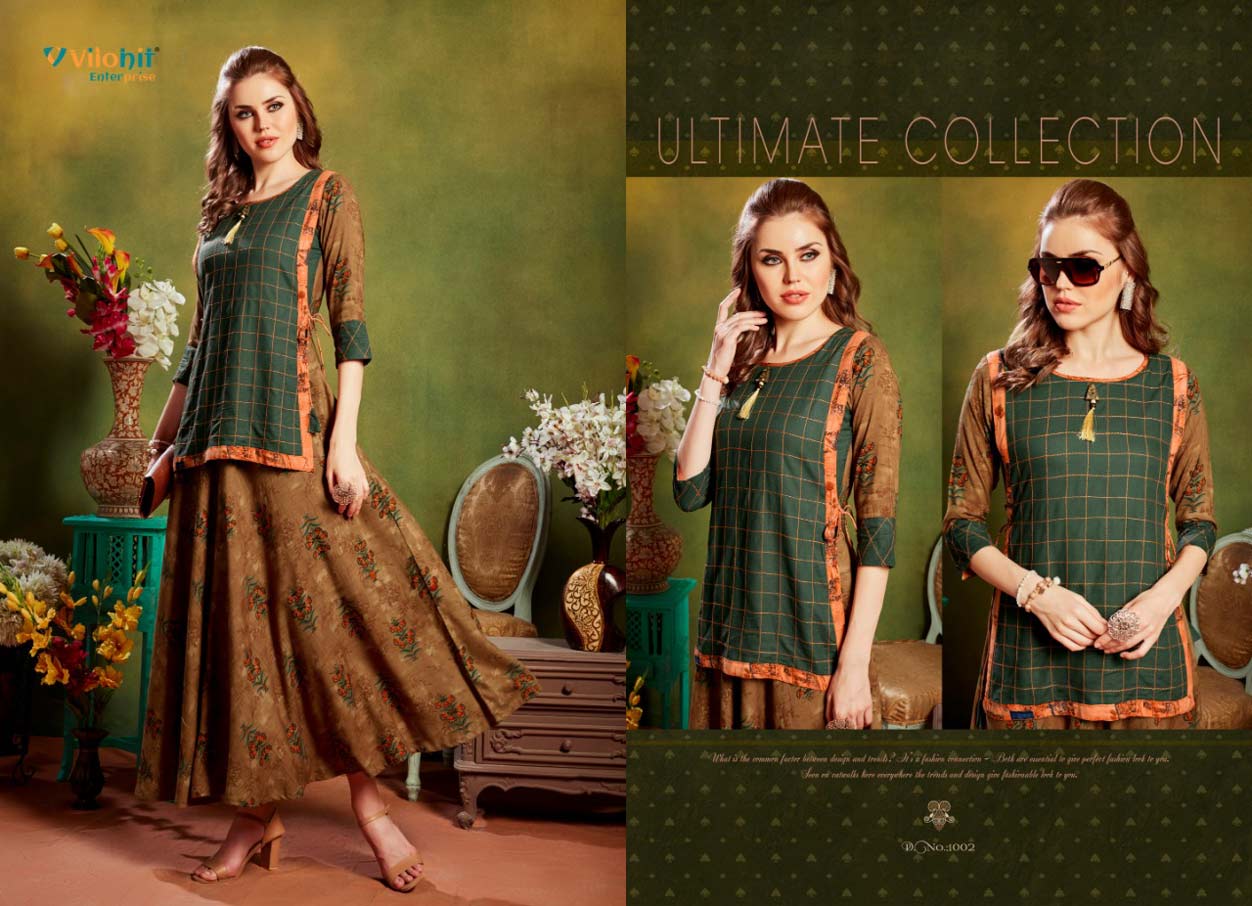 Ankita Vol-1 Vilohit Enterprise Rayon Anarkali Kurti Ankita Vol-1 Vilohit Enterprise Rayon Anarkali Kurti
